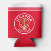 Mit Monogramm rote Flasche Cooler Dosenkühler (Vorderseite)