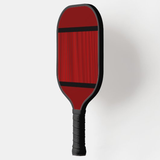 Mit Monogramm roter Streifen Pickleball Schläger (Links)