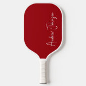 Mit Monogramm Rotes Pickleball-Paddel Pickleball Schläger (Vorderseite)