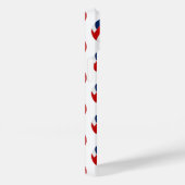 mit Monogramm, rotes Volleyballmuster Case-Mate iPhone Hülle (Rückseite / Rechts)