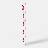 mit Monogramm, rotes Volleyballmuster Case-Mate iPhone Hülle (Rückseite / Links)