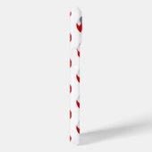 mit Monogramm rotes Volleyballmuster Case-Mate iPhone Hülle (Rückseite / Rechts)