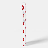 mit Monogramm rotes Volleyballmuster Case-Mate iPhone Hülle (Rückseite / Links)