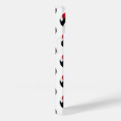 mit Monogramm, rotes Volleyballmuster Case-Mate iPhone Hülle (Rückseite / Rechts)