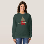 Mit Monogramm Rotgoldbaum Sweatshirt (Vorne ganz)