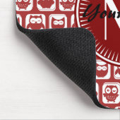 Mit Monogramm Rotweine, Personalisierter Name Mousepad (Ecke)