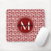 Mit Monogramm Rotweine, Personalisierter Name Mousepad (Mit Mouse)