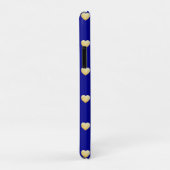 Mit Monogramm Royal Blue Gold Hörer auf Solid Colo Case-Mate iPhone Hülle (Hinten/Rechts)