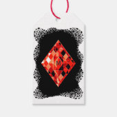 Mit Monogramm Ruby Birthstone Geschenkanhänger (Vorderseite)