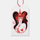 Mit Monogramm Ruby Birthstone Geschenkanhänger (Vorderseite)