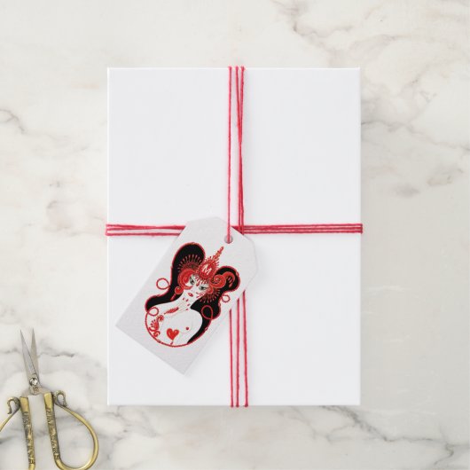 Mit Monogramm Ruby Birthstone Geschenkanhänger (Mit Garn)