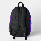 Mit Monogramm Rucksack mit Chic Name für Kinder (Rückseite)