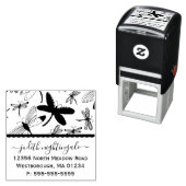 Mit Monogramm Rücksendeadresse Permastempel (Beispiel)