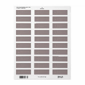 Mit Monogramm Rücksendeadresse von Dusty Gray/Silv (Vorne)