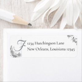 Mit Monogramm Rücksendeadresse zur Hochzeit der Ho