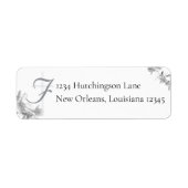 Mit Monogramm Rücksendeadresse zur Hochzeit der Ho (Vorne)