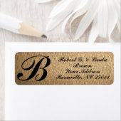 MIT MONOGRAMM RÜCKSENDEADRESSEN-AUFKLEBER (Insitu)