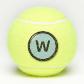 Mit Monogramm Rundzeichen Tennisbälle (Rückseite)