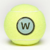 Mit Monogramm Rundzeichen Tennisbälle (Vorderseite)