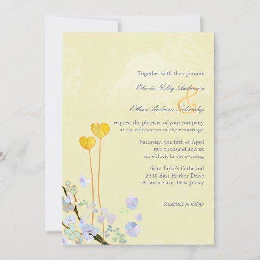 Mit Monogramm Rustikale Hochzeit Einladung (Rückseite)