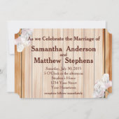 Mit Monogramm Rustikale Mason Jar und rosa Peonys Einladung (Rückseite)