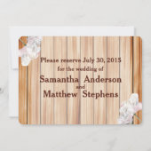 Mit Monogramm Rustikale Mason Jar und rosa Peonys Save The Date (Rückseite)