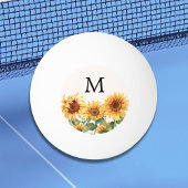 Mit Monogramm rustikaler Gelbblütengarten Tischtennisball