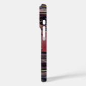 Mit Monogramm rustikales Holzmuster Case-Mate iPhone Hülle (Rückseite / Links)