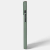 Mit Monogramm Sage Green Case-Mate iPhone Hülle (Rückseite / Links)