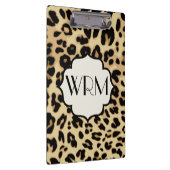 Mit Monogramm Sassleopard-Printwerbung Klemmbrett (Rechts)