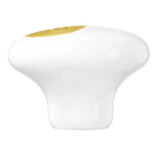 Mit Monogramm Saxophone Keramikknauf (Seitenansicht)