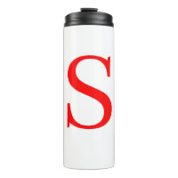 Mit Monogramm Schlichtes Rotes und Weißes Anfangs