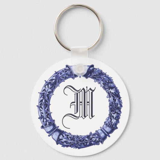 Mit Monogramm Schlüsselanhänger (Vorderseite)