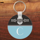 Mit Monogramm Schlüsselanhänger (Vorderseite)