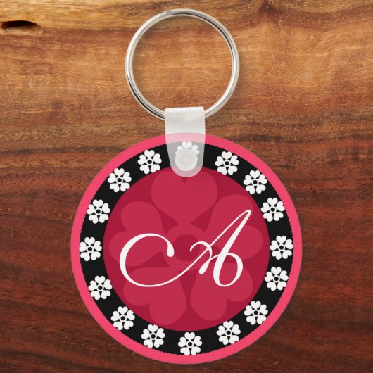 Mit Monogramm Schlüsselanhänger (Vorderseite)