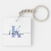 Mit Monogramm Schlüsselanhänger (Rückseite)