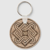 Mit Monogramm Schlüsselanhänger aus Marmor (Vorderseite)
