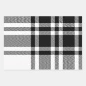 Mit Monogramm Schmetterlinge aus Schwarz und Weiß Geschenkpapier Set (Vorderseite 3)