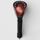 Mit Monogramm Schmetterlingsnebel - Rosa Orange | Golf Headcover (Vorderseite)