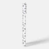 Mit Monogramm Schneeleopard Case-Mate iPhone Hülle (Rückseite / Rechts)