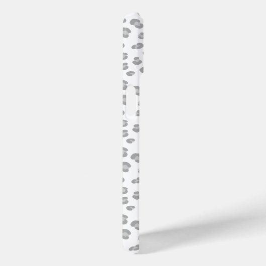 Mit Monogramm Schneeleopard Case-Mate iPhone Hülle (Rückseite / Rechts)