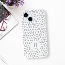 Mit Monogramm Schneeleopard