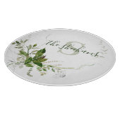 Mit Monogramm Schneidboard Schneidebrett (Ecke)