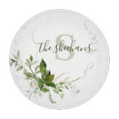 Mit Monogramm Schneidboard Schneidebrett (Vorderseite)