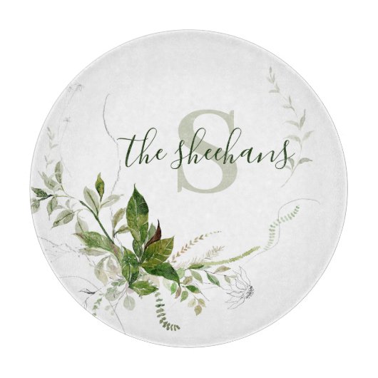 Mit Monogramm Schneidboard Schneidebrett (Vorderseite)