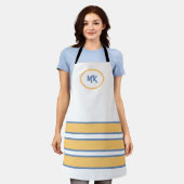 Mit Monogramm Schürze (Getragen)