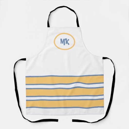 Mit Monogramm Schürze (Vorderseite)