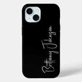 Mit Monogramm Schwarz Case-Mate iPhone Hülle