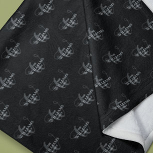 Mit Monogramm Schwarz Fleecedecke