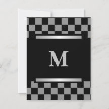 Mit Monogramm schwarz geprüft